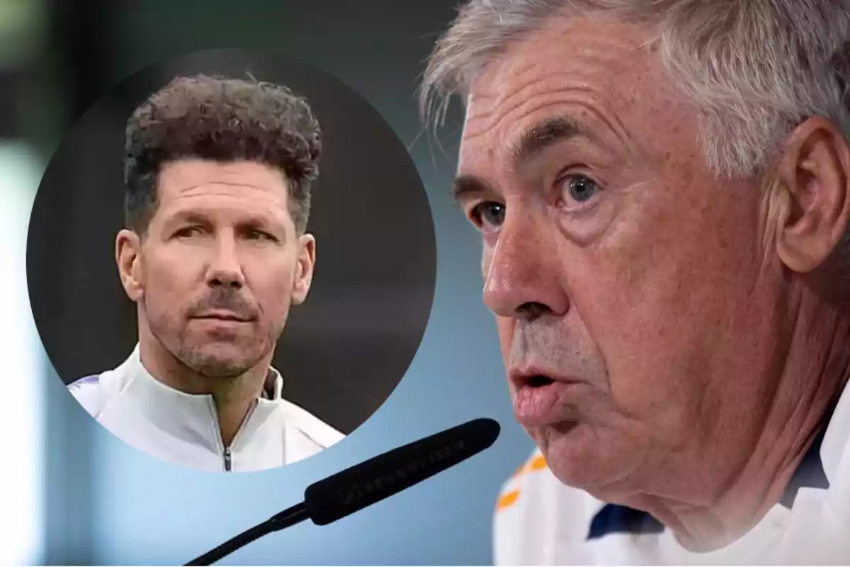 Simeone y Ancelotti