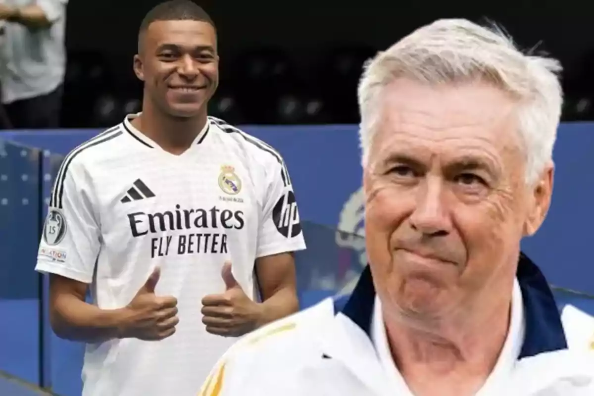 Mbappé y Ancelotti