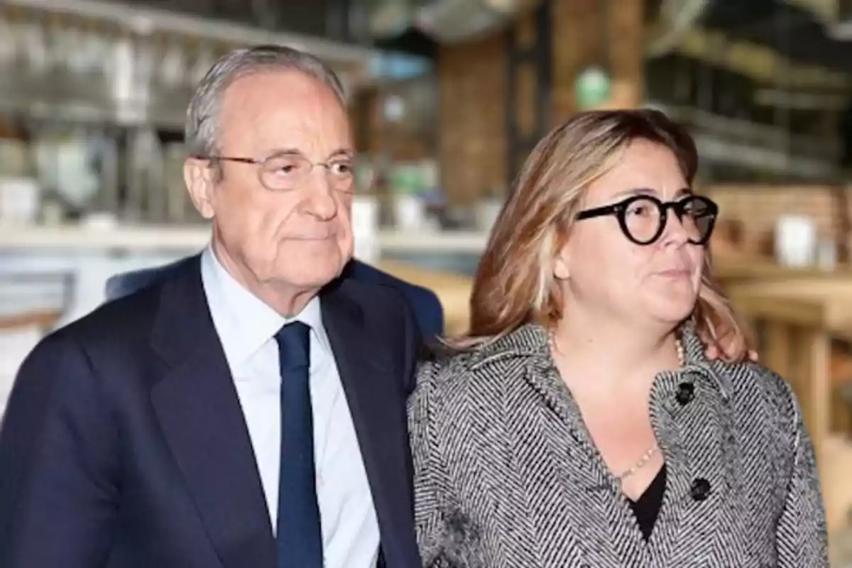 Florentino Pérez y su hija