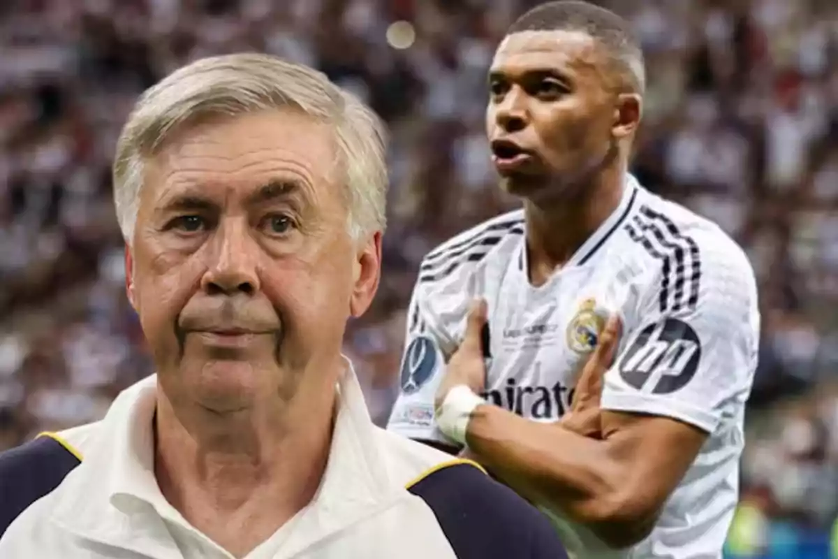 Ancelotti y Mbappé