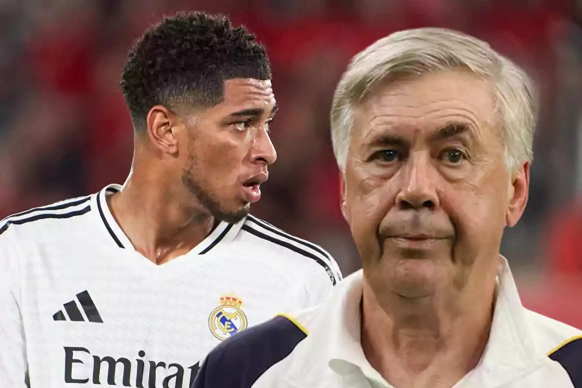 Bellingham y Carlo Ancelotti