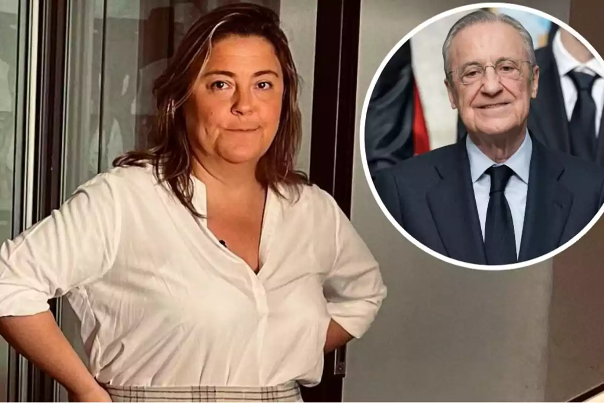 Cuchy, la hija de Florentino Pérez y su padre