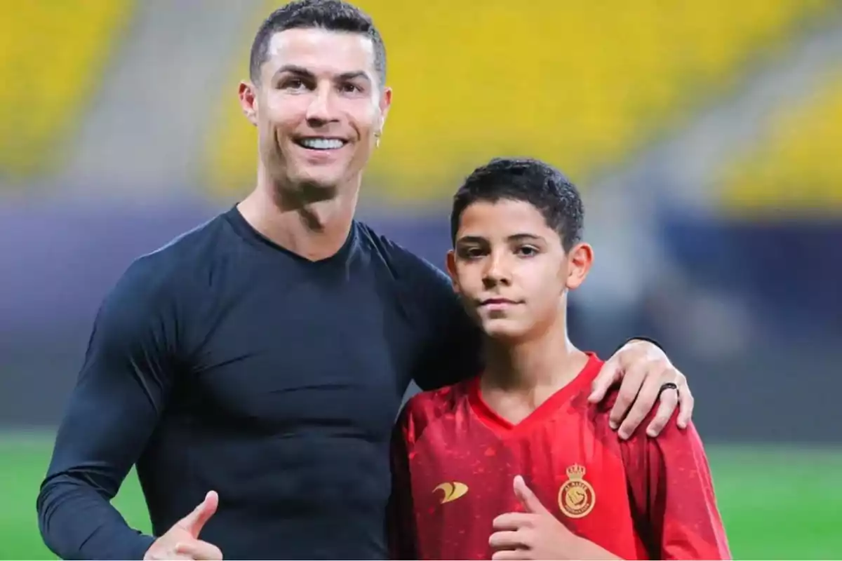 Cristiano Ronaldo y su hijo