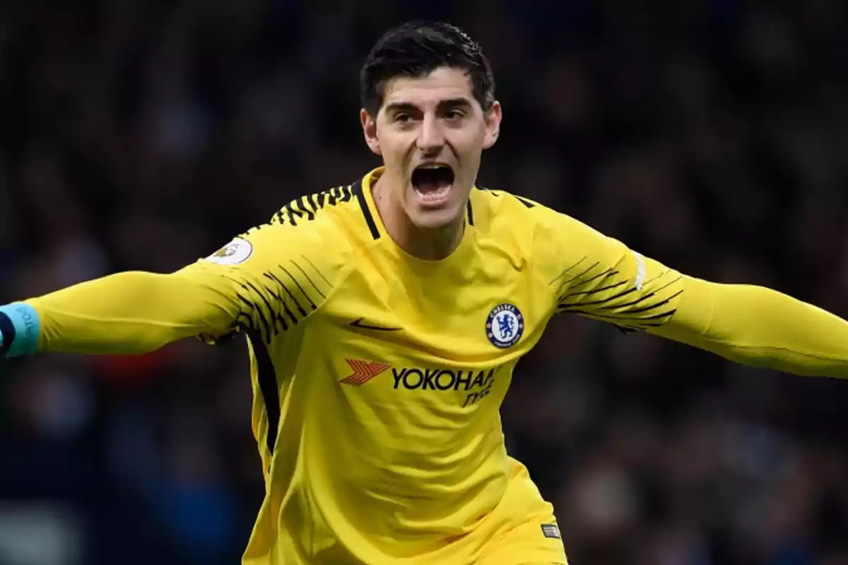 Courtois con el Chelsea