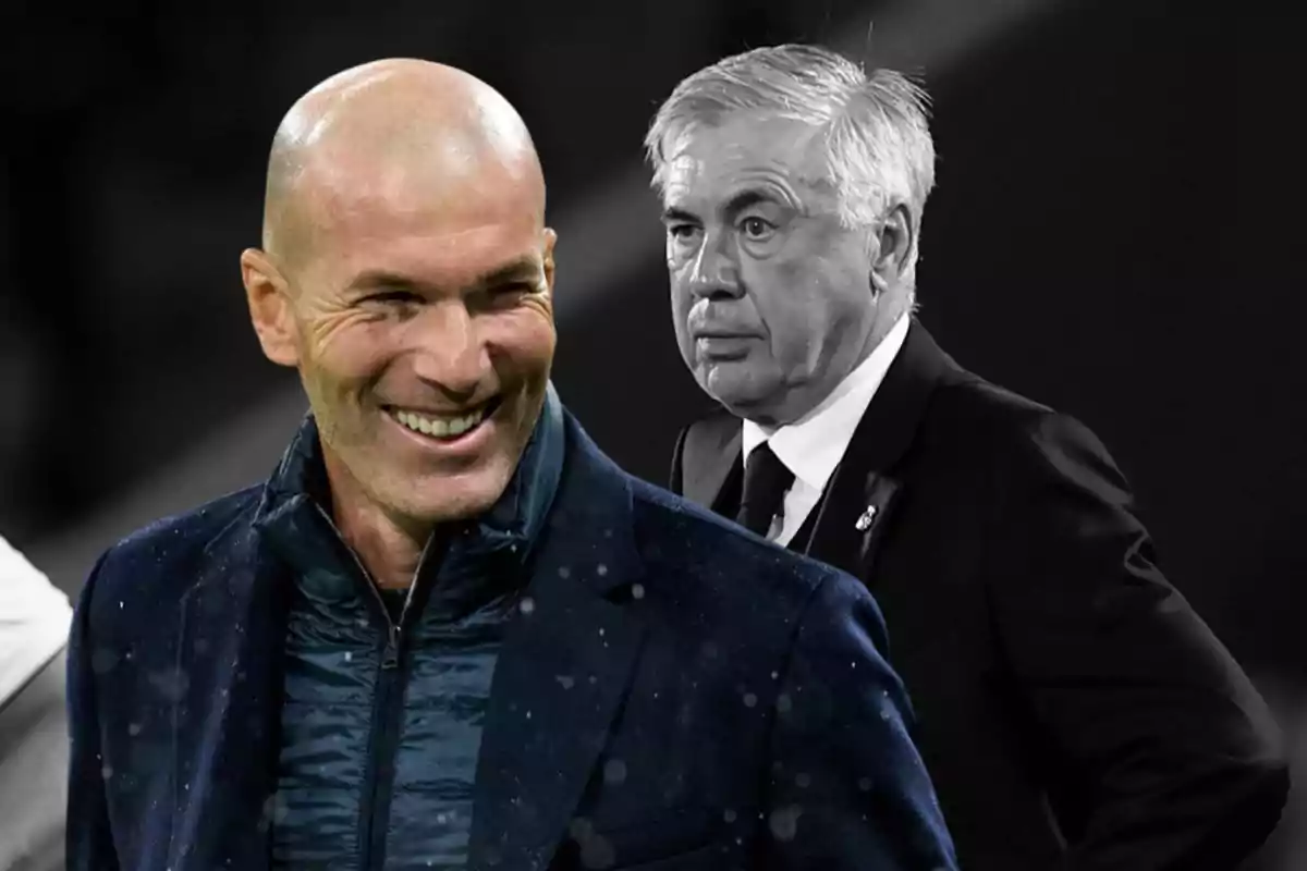 Zidane y Ancelotti