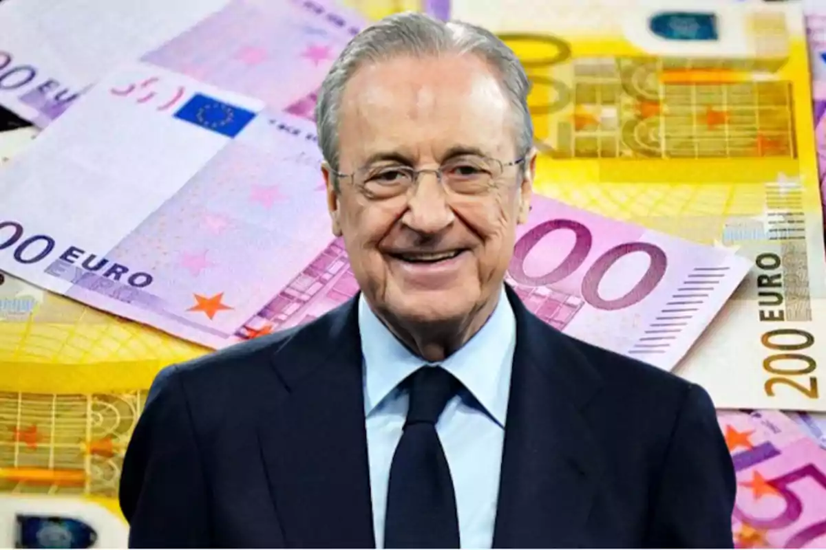 Florentino Pérez y fondo de dinero