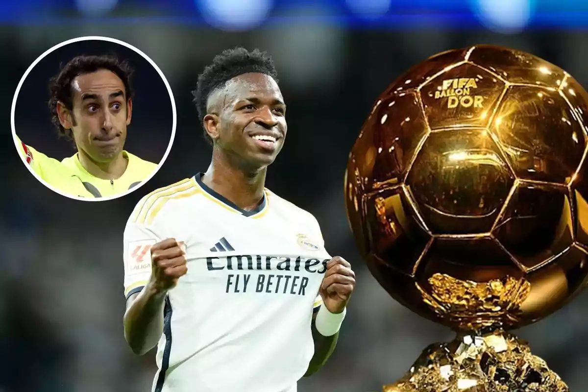 Vinicius Júnior, Balón de Oro e Iturralde en círculo