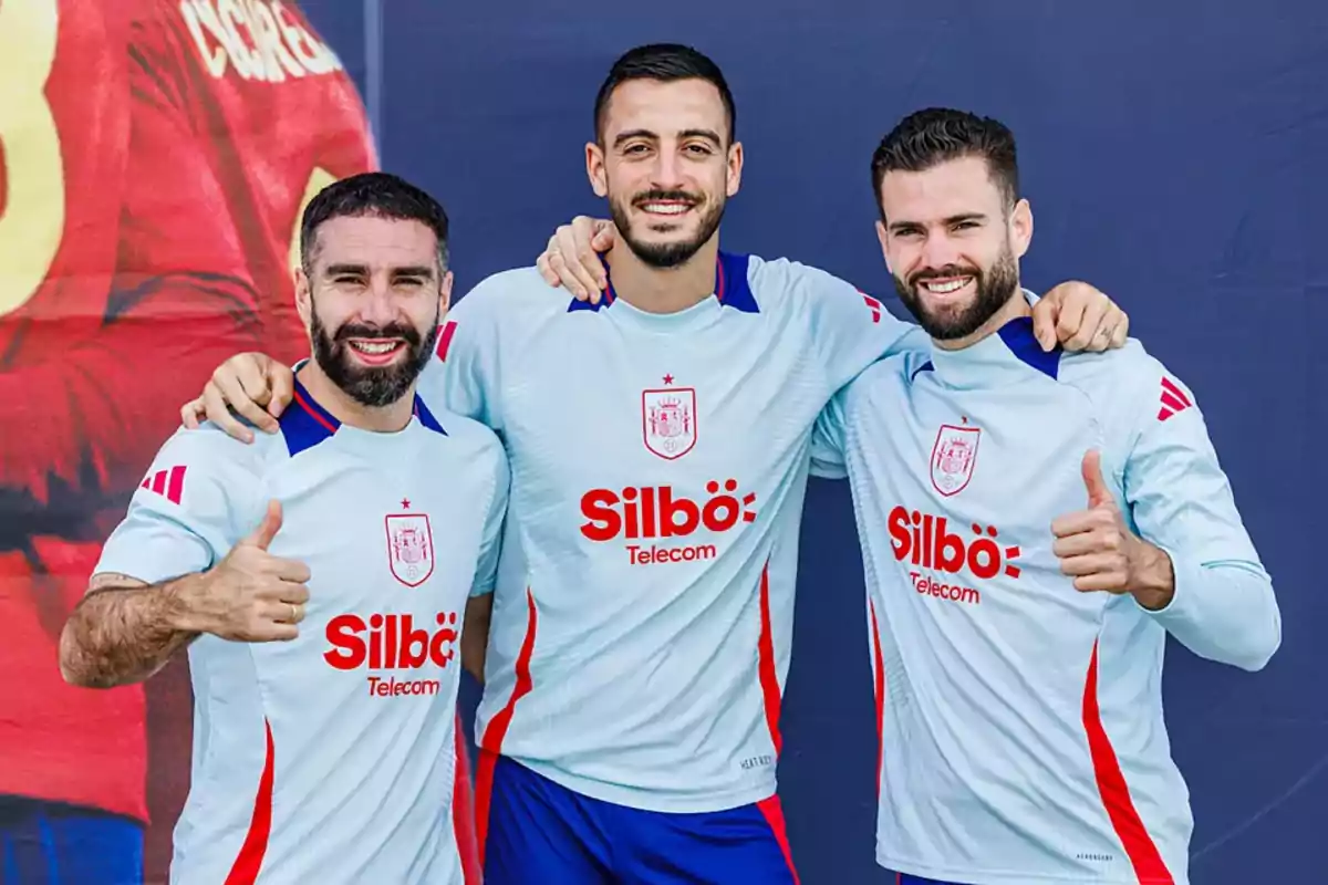 Carvajal, Joselu, Nacho con Selección Española