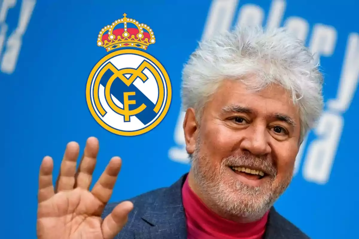 Almodóvar y escudo Real Madrid