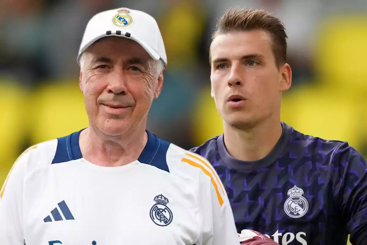 Ancelotti y Lunin