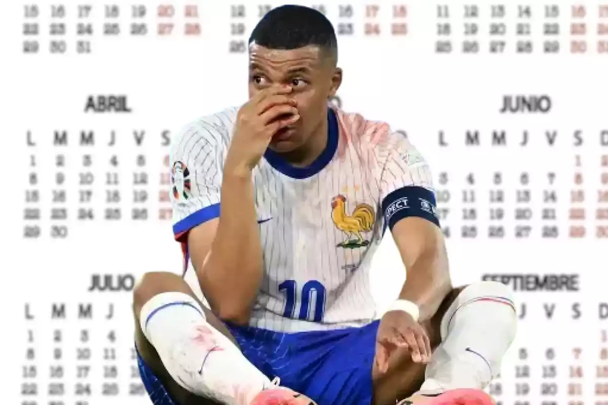 Mbappé con Francia y lesionado con calendario de fondo