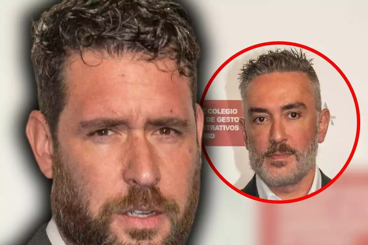 Montaje de fotos de primer plano de Fran Antón y Kiko Hernández, ambos con rostro serio.