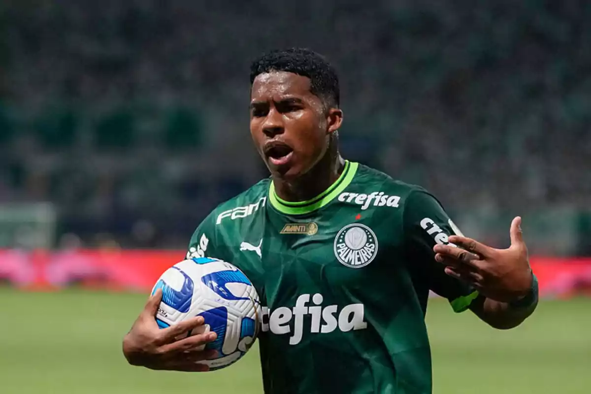 Endrick con el Palmeiras