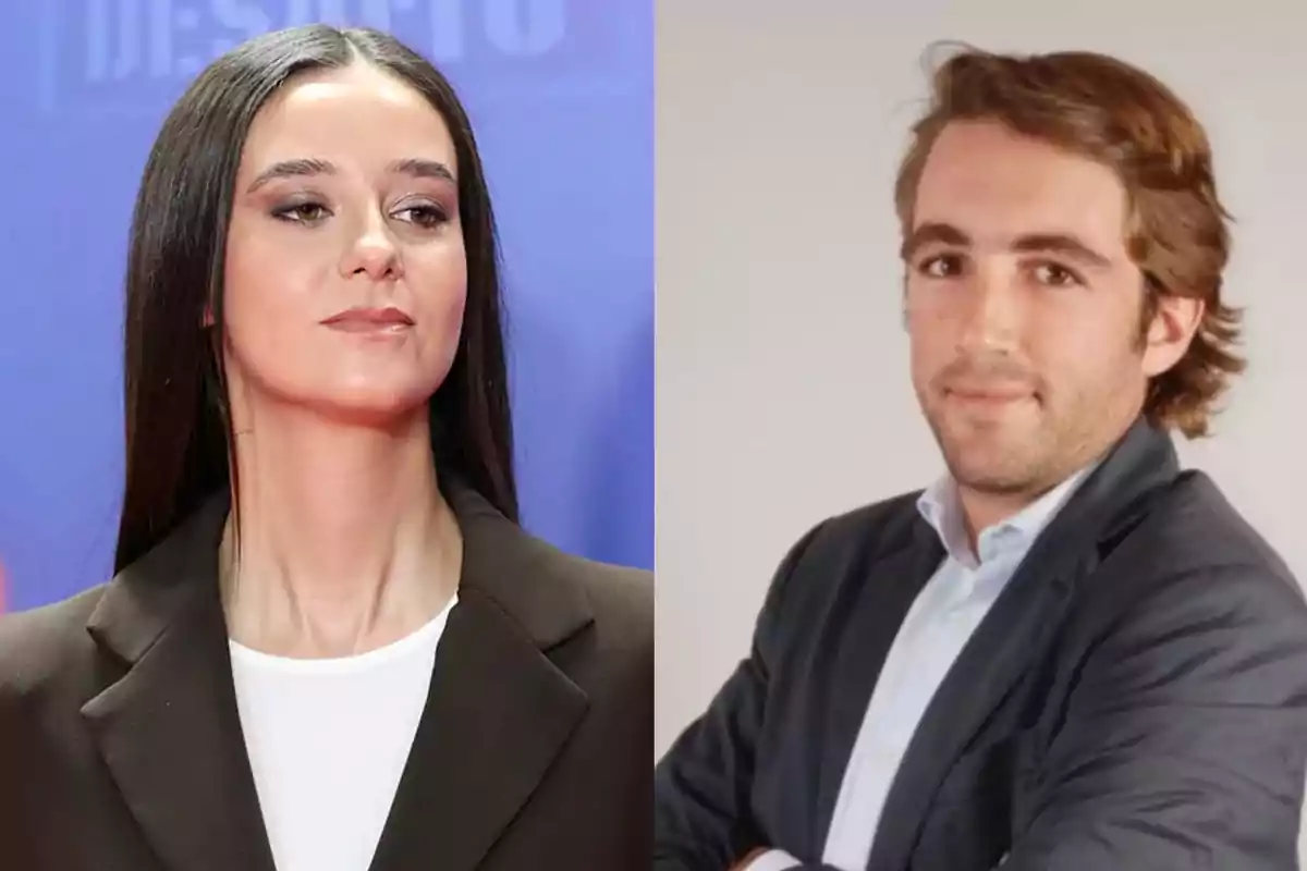 Dos personas posando en un montaje de fotos lado a lado, una mujer con cabello largo y oscuro a la izquierda y un hombre con cabello castaño y barba incipiente a la derecha, ambos con expresión seria y vistiendo ropa formal. Dos personas posando en un montaje de fotos lado a lado, una mujer con cabello largo y oscuro a la izquierda y un hombre con cabello castaño y barba incipiente a la derecha, ambos con expresión seria y vistiendo ropa formal.