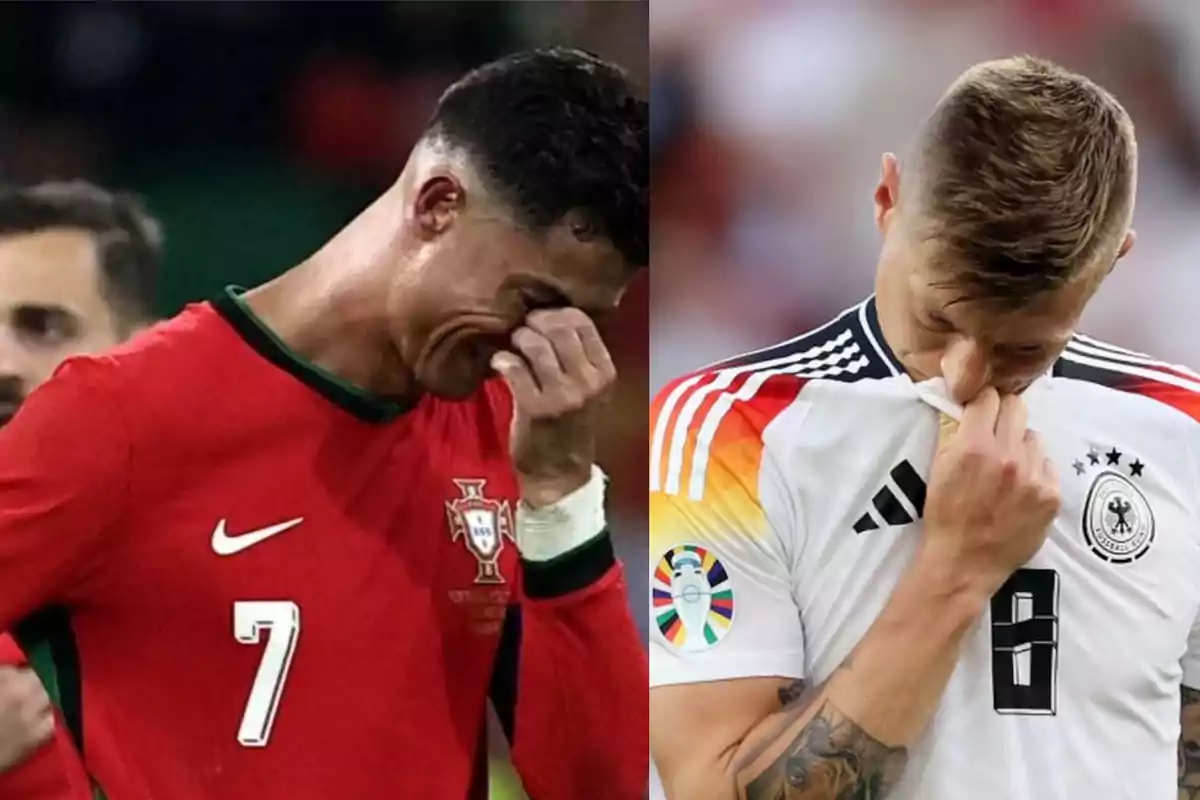 Cristiano Ronaldo y Kroos con sus selecciones