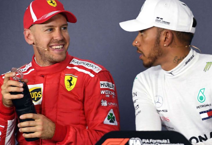 Vettel advierte a Hamilton a seis carreras para acabar el Mundial