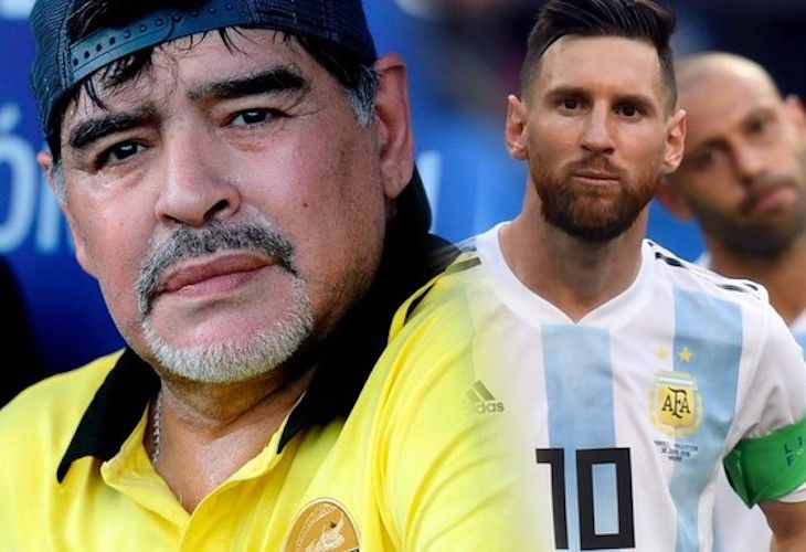 Maradona llama 'cagón' a Messi: "Va 20 veces al WC antes de un partido"
