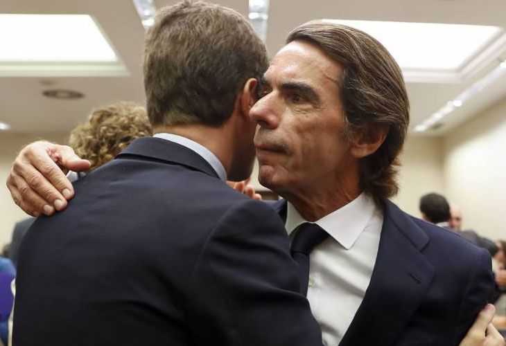 Aznar y Casado destapan en público su buena sintonía