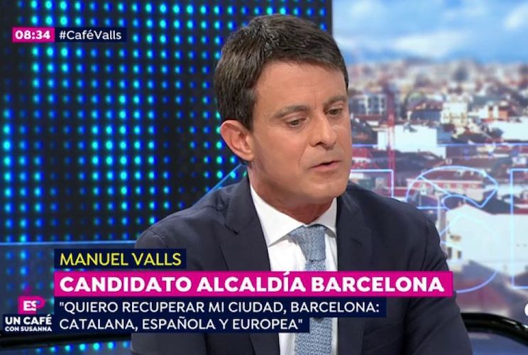 Manuel Valls: "Ada Colau es la candidata de los manteros"