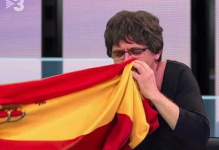 Dani Mateo se inspiró en TV3 para despreciar la bandera de España