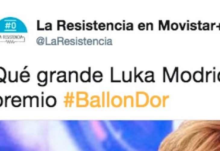 La Resistencia de Movistar se mofa del Balón de Oro de Luka Modric
