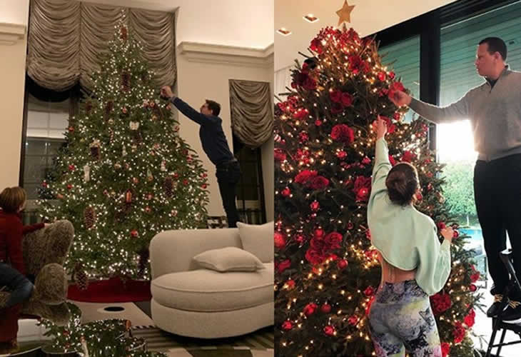 ¡Así han decorado los famosos su árbol de Navidad! Victoria Beckham, JLo, Pilar Rubio, Elsa Pataky...