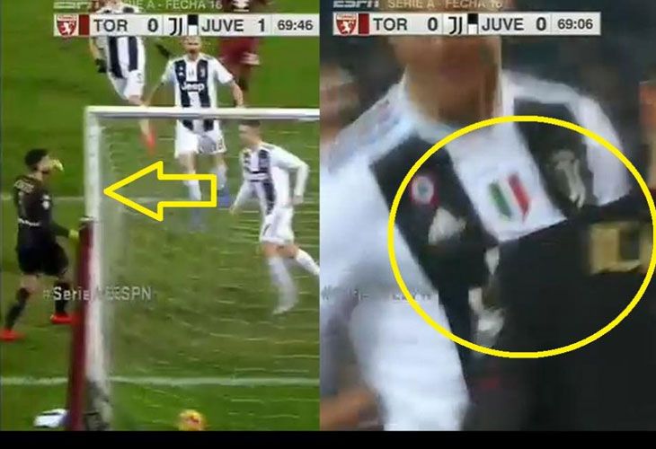 El gesto antideportivo de Cristiano tras marcar de penalti en el derbi de Turín