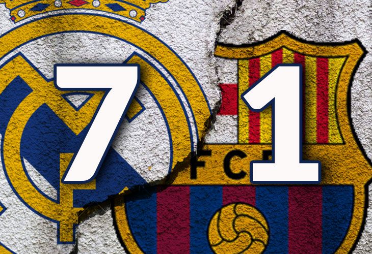 El salvaje 7-1 del Madrid que avergüenza al Barça