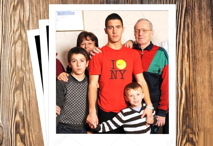 Eden Hazard y la 'extraña' familia