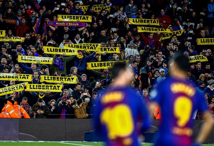 ¡¡El FC Barcelona hace huelga en favor de los golpistas presos!!