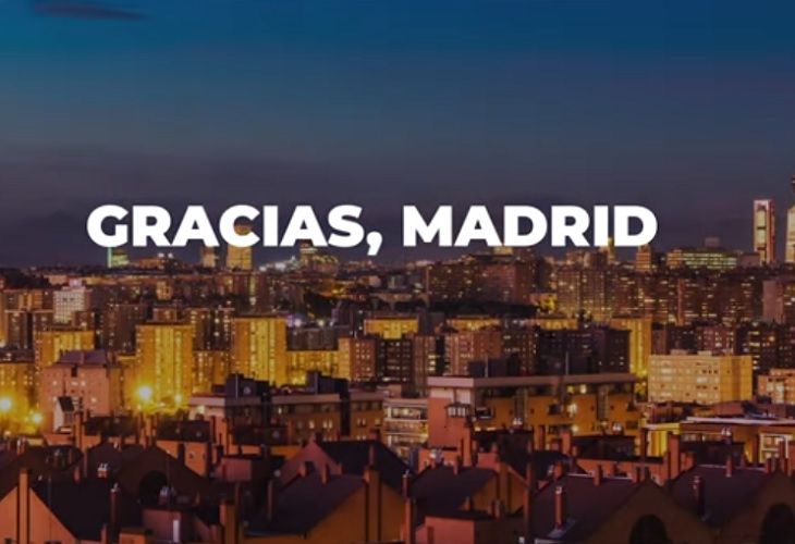 Madrid da las gracias a los que se quedan en casa con este vídeo: ¡¡Pone los pelos de punta!!