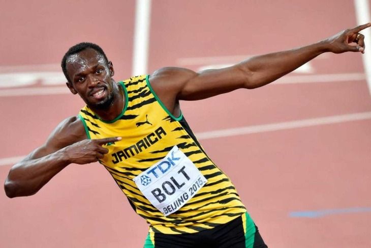 El 'distanciamiento social' de Usain Bolt se hace viral con esta icónica fotografía