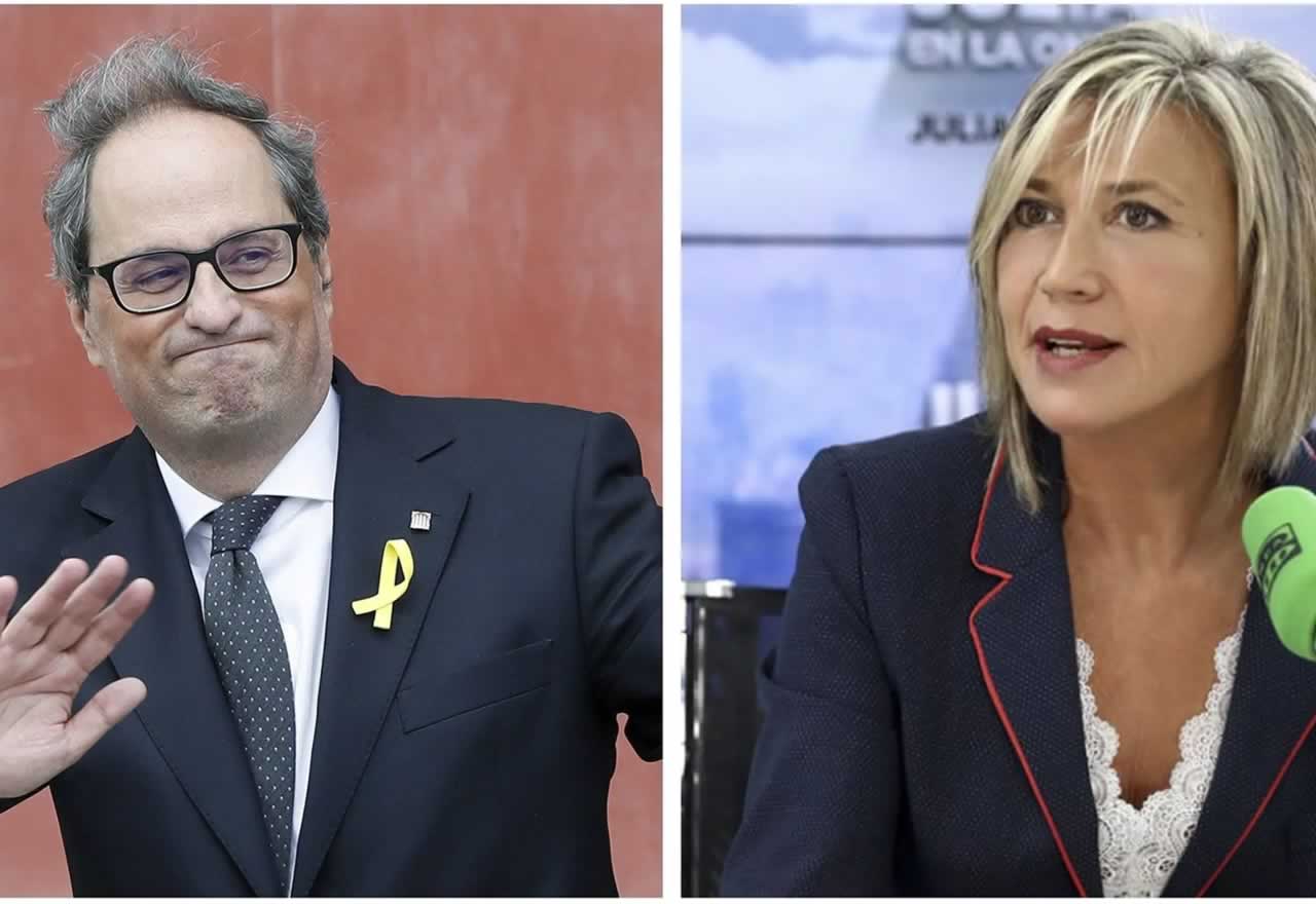Julia Otero estalla contra Quim Torra por su incompetencia manifiesta ante los rebrotes en Cataluña: "¿Madrid nos roba los rastreadores?"