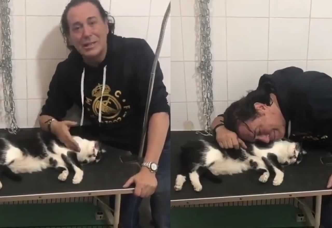 La dramática despedida de Pipi Estrada de su gato entre lágrimas