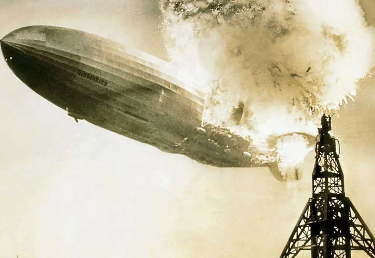 ¿Cómo se produjo el accidente del zeppelín Hindenburg?