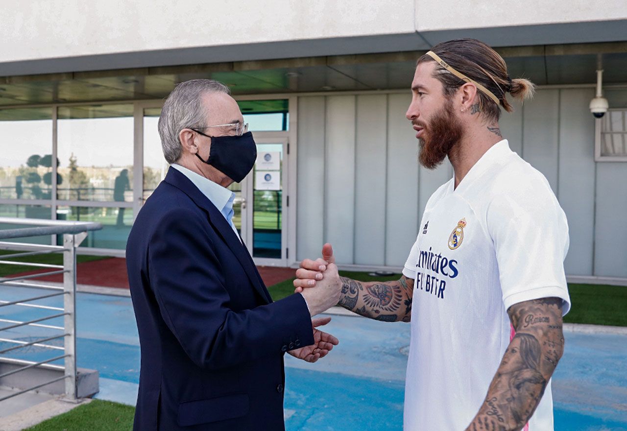 Florentino Pérez considera que Sergio Ramos tiene demasiado poder en el Real Madrid