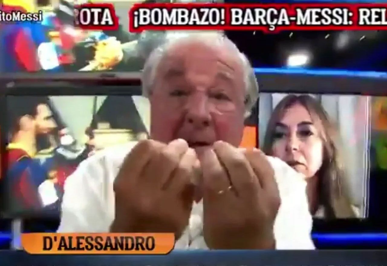 Lío en El Chiringuito: Pedrerol cortó a D'Alessandro por airear la bajada de sueldo que le pidió y compararlo con Messi