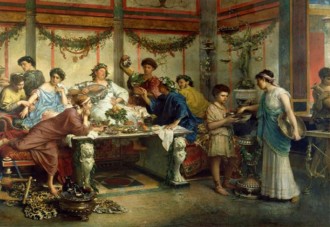 ¿Por qué los romanos comían tumbados?