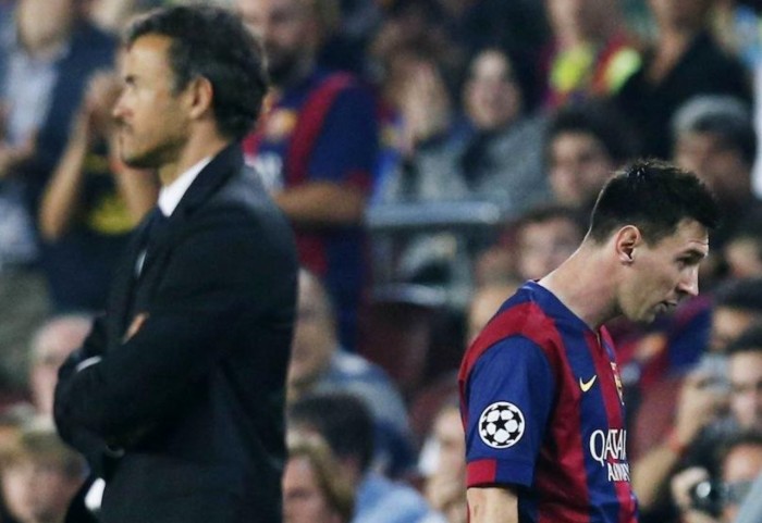 El encontronazo de Luis Enrique y Leo Messi: salieron a bofetadas