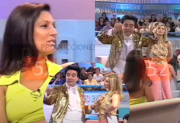 Enfrentamiento entre Carmen Ordóñez y Ruphert, durante el programa "En exclusiva" emitido por Canal 9